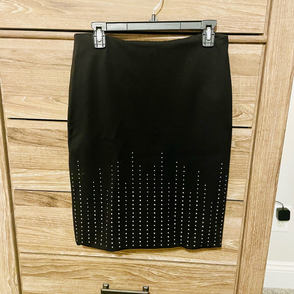 White House Black Market Studded Pencil Skirt